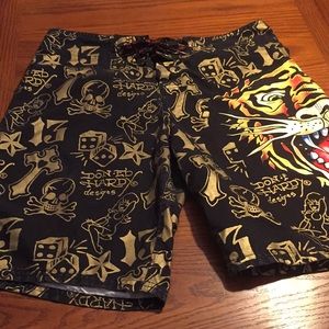 Ed Hardy Surf or Die Shorts